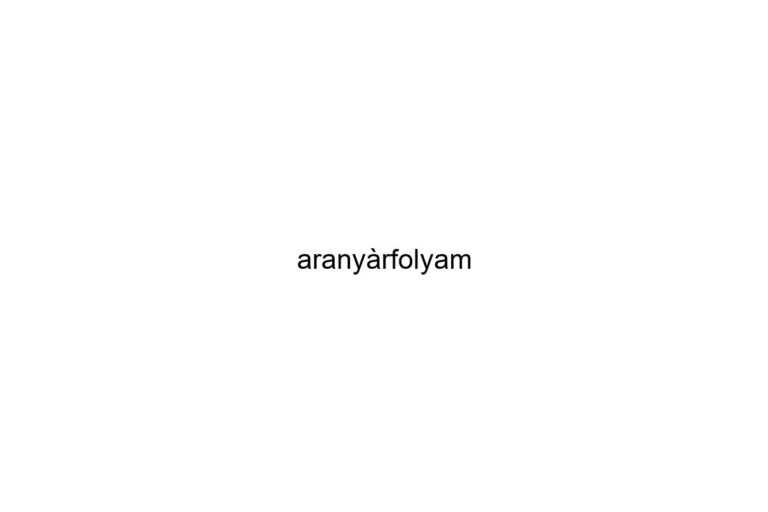 aranyrfolyam