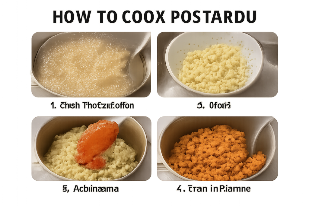 how to cook fostardu