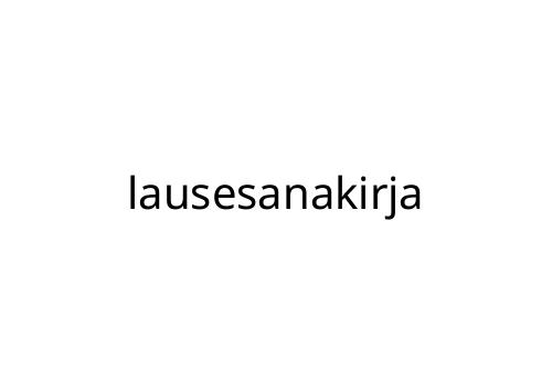 lausesanakirja