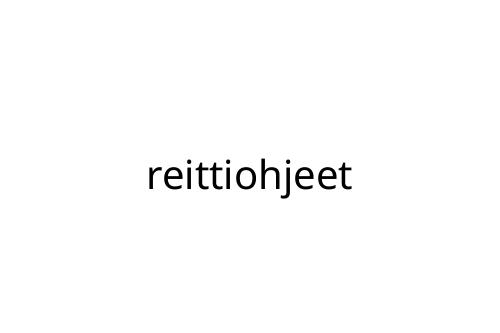 reittiohjeet