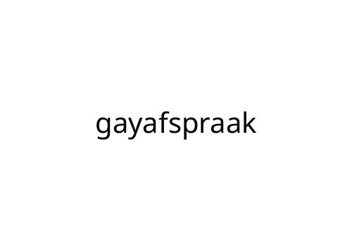 gayafspraak