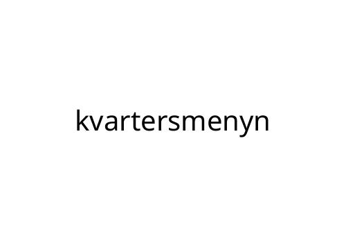 kvartersmenyn