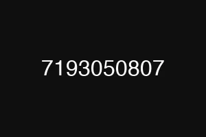 7193050807