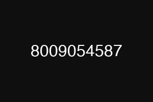 8009054587
